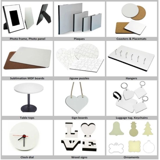 Sublimation MDF sheet boards